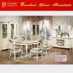 French Provincial White Home Furniture Dining Set 066733