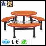 Fiberglass dining furniture round table set