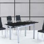 Elegant tempered glass dining table,DT586,dining furniture!