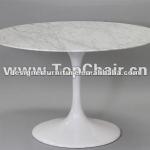 tulip table with marble top
