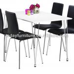 Modern wooden dining table and chair
