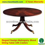 Elegant Design MDT-1109 Top Quality Mahogany Wood Dining Table