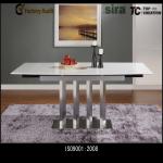 modern extensive stainless steel dining table designs-TC-804