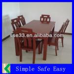 Simple And Wooden Dining Table And Chair Design