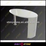 Outstanding table supporting krion solid surface acrylic coffee table