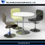 2014 Newest Fashion Design Restaurant Furniture Solid Surface Fastfood Tables Marble Dining Table