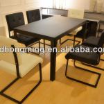 New designs Sad Tempered Glass Dining Table CT316