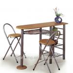 Hot sale style wooden steel-pipe Dining table sets in dining room
