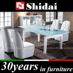 A-32 Modern glass dining table, modern dining tables, dining table set