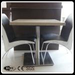 quartz stone restaurant dining table and chairs