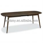 Nantes dining table with extension leaf-walnut