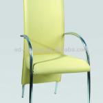 leather dining chair chromed steel frame dining chair P9045#