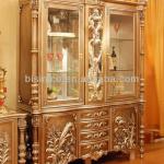 Paris royal dining room disply cabinet,luxury hand carved wine cabinet(B50601)-B50601