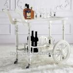 classic silver dining trolley/classic luxury wooden dining room set dining cart