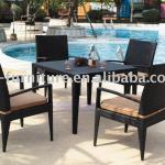 Rattan Dinning Table and Chair Set-HPR010
