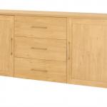 Dining room long drawer cabinets with oak lamination