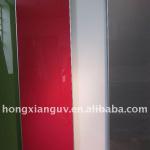 high gloss monochromatic aluminium laminated mdf