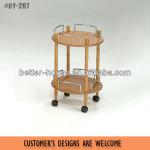 WOODEN SERVING CART