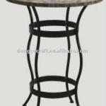 Modern Home Patio Furniture Round Marble Bar Table