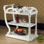 White Promoter of classical solid wood dining car in Europe and the United States-style dining car carts