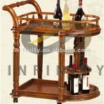 Latest- Classic Solid Wooden Dining Room Furniture Dining Trolley