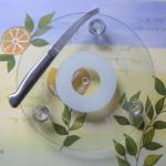 decorative tempered glass cheese board-CHY-chb-032