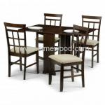 Foldable Mobile Tables with 4 Dining Chairs