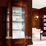 Glass curio cabinet with 1 door