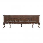 Special Long Chippendale Buffet with 6 Doors and 2 Drawers