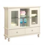 JHY-A white color dining furniture wooden buffet cupboard decorate cabinet