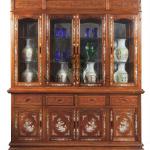 Rosewood Cabinet, Showcase, Sideboard with mother of pearl inlaid natural shade