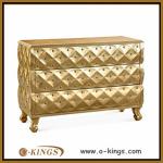 gold wood console cabinet