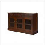 Top Quality Three Door Prison Style Wooden Buffet