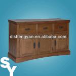 Neoclassic Style Intelligent Design 3 Door, 3 Drawer Wooden Sideboard