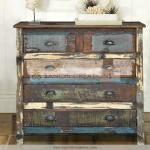 Reclaimed Wooden Five Drawer Sideboard