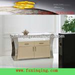 Modern stainless steel base dining room high gloss sideboard with MDF