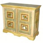 hand painted sideboard