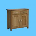 903 Range 100% Solid Oak Sideboards/Oak Wood 2 Door 2 Drawer Cupboards