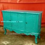 Green Sideboard 4 Doors - Diningroom Furniture French Style.