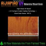 UV melamine wood grain paper laminated mdf