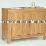 Modern oak two door sideboard