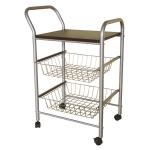 Hot sale modern metal kitchen trolley with wheel-WJD-702E