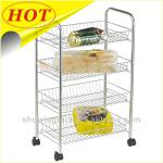 CHKJ-B049 3 Tiers Metal Kitchen Cart
