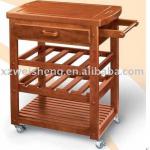 WOODEN KITCHEN TROLLEY