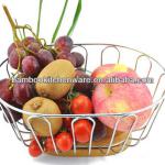 Metal Fruit Holder with Wooden Base-B-051