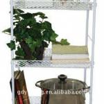 3 tier removable metal storage racks