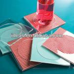 hot sell beautiful acrylic cup mat pad table protector