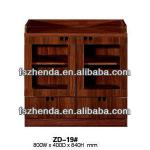 0.8m wooden walnut colour tea cabinet