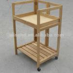 ( W-K-1207) solid wood kitchen cart