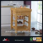 bamboo kitchen trolley